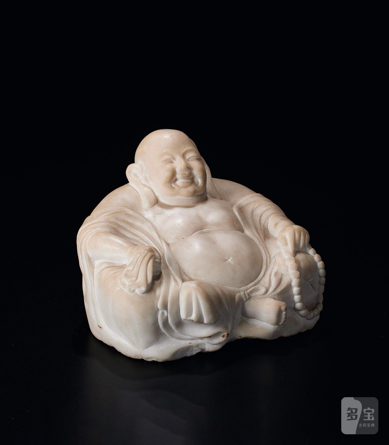 明  白端石弥勒像